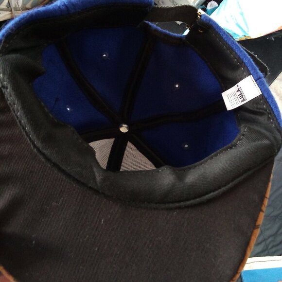 Vintage 90s Bula US Ski Team Wool Suede Brim Snap Back Hat Cap - Picture 6 of 7